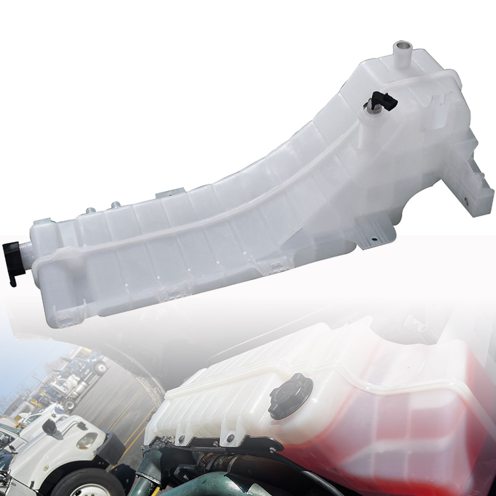 For 08-18 Volvo VNL Mack Truck 21000194 W/Sensor Coolant Reservoir Overflow Tank For 08-18 Volvo VNL Mack Truck 21000194 W/Sensor Coolant Reservoir Overflow Tank