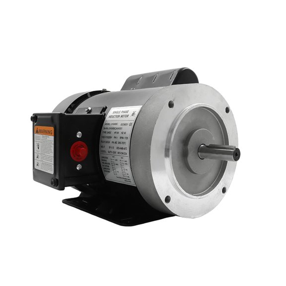 munirater Electric Motor 3/4HP Single Phase 1725RPM 115V/230V 60HZ 56C Frame 5/8in Shaft Diameter Rolled Steel