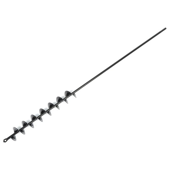 munirater Extended Length Auger Drill Bit Fit for Planting 2 x 32 Inch (Black, Long Blade) for 3/8 Inch Hex Drill