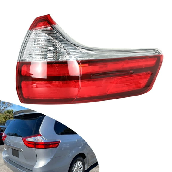 munirater For 2015-2020 Toyota Sienna Base L LE XLE Right Side Outer Tail Light Lamp