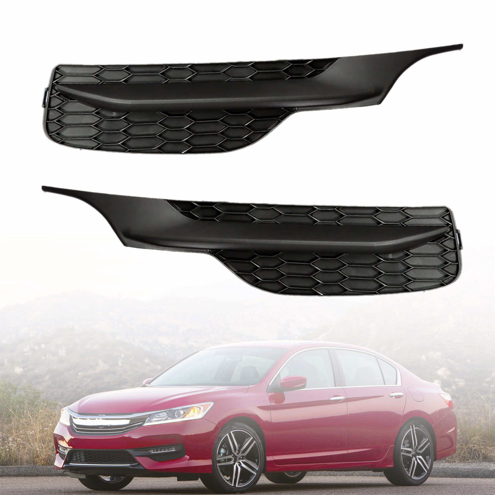 Paint-matched Fog Light Cover Kojem Fog Light Trim Bezel Black Driver Passenger Side For 2013 2014 Painted Fog Light Bezel