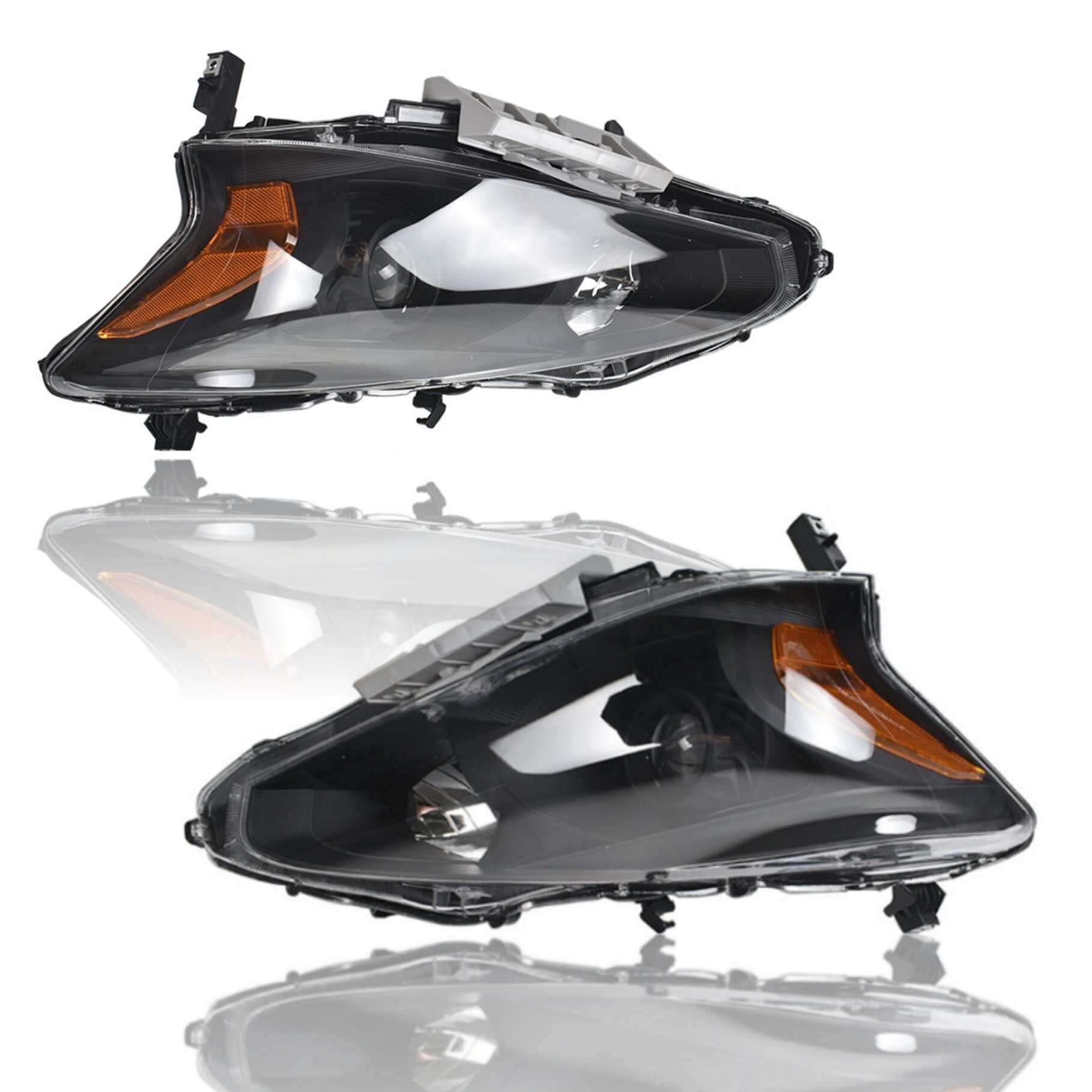 munirater Headlights Assembly Replacement for 20132015 Nissan Altima (Halogen Model) Black