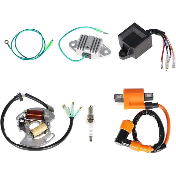 munirater Ignition Coil Spark Plug CDI Regulator and Stator Replacement for Yamaha Blaster YFS200 1997 1998 1999 2000 2001