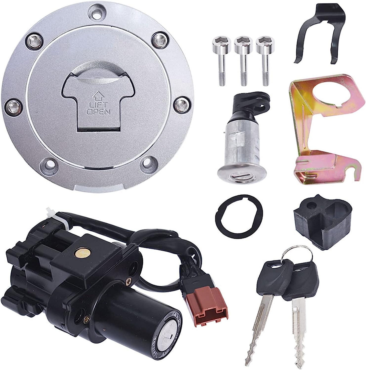 Ignition Switch / Fuel Cap / Seat Lock Key Set – Fits Honda CBR250R (2011-2013)