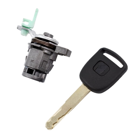 munirater Left Driver Side Door Lock Cylinder Replacement for Honda CRV CR-V Civic