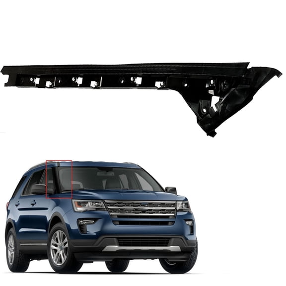 munirater Lower Windshield Inner A-Pillar Trim Moulding Right Passenger Side Replacement for 2011-2019 Explorer BB5Z7803136BA 7803136 BB5Z-7803144-BA