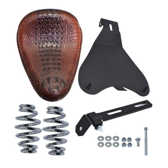 munirater Motocycle Brown Spring Seat with Seat Base Replacement for Honda Shadow Spirit ACE VT 1100 750