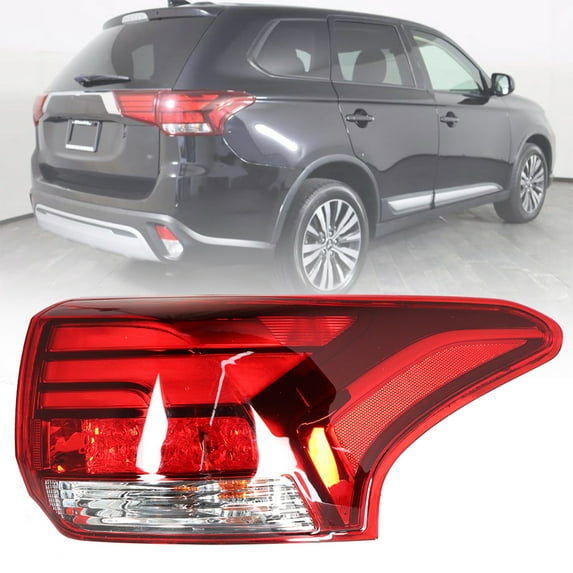 munirater Passenger Side Outer LED Tail Light Assembly Replacement for 2016-2021 Mitsubishi Outlander Right Rear Brake Tail Lamp