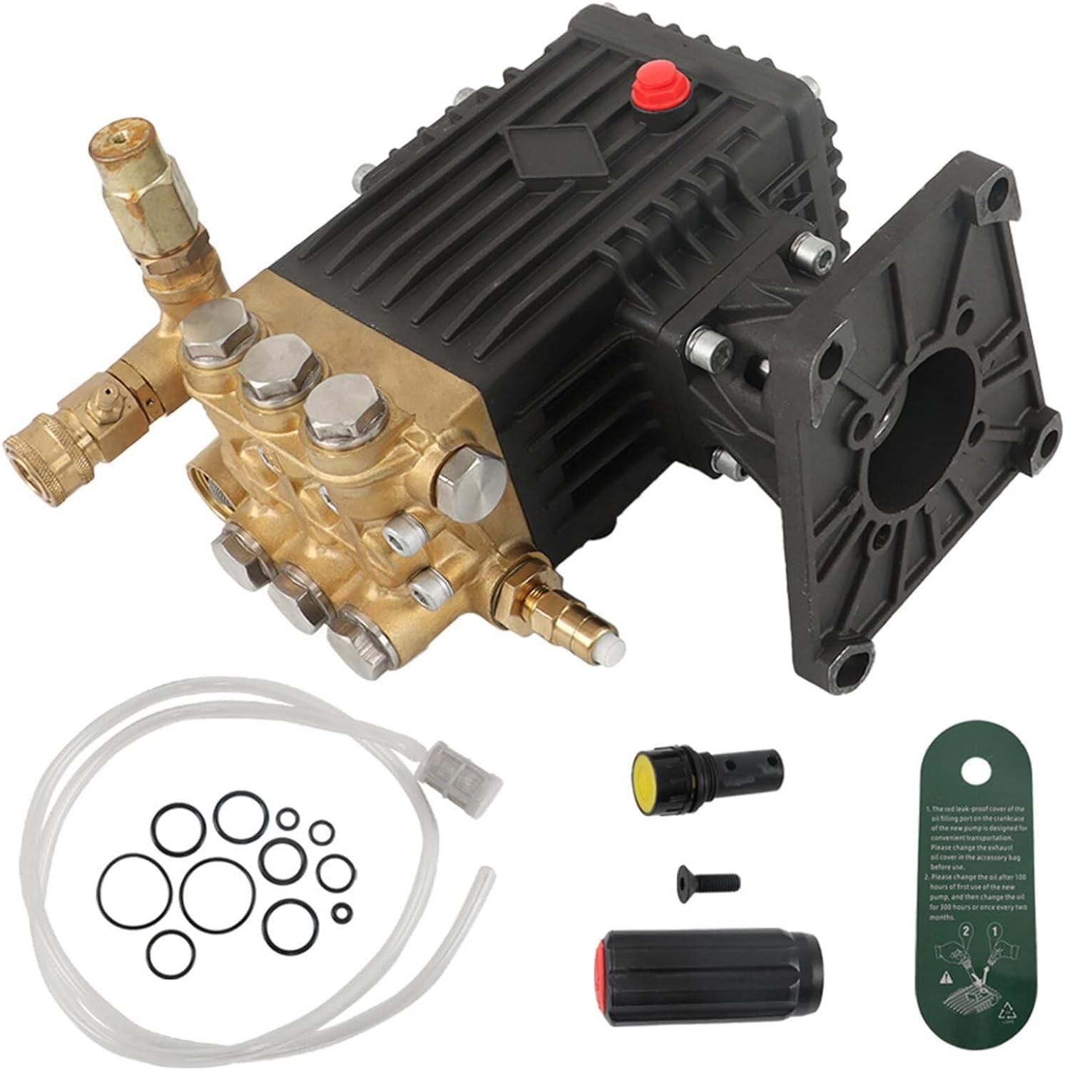 munirater Pressure Washer Pump 4400 PSI, 4.0 GPM, 1 Shaft Horizontal