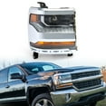 thumbnail image 1 of munirater Replacement for 2016 2017 2018 Chevrolet Silverado 1500 LD Headlight LED DRL HID Bulbs Right Passenger Side Headlamp GM2503445, 1 of 8