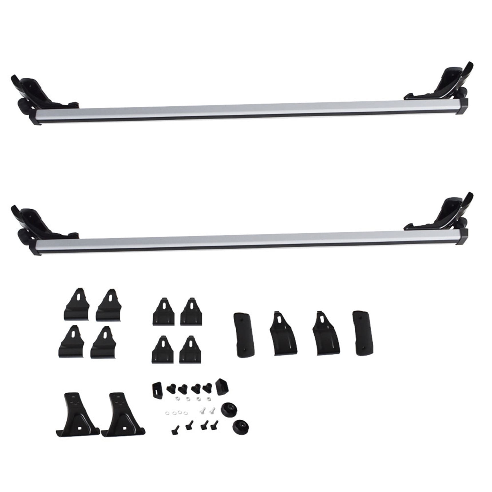 munirater Universal 48" Car Top Roof Cross Bar Luggage Cargo Carrier Rack w/3 Kinds Clamp