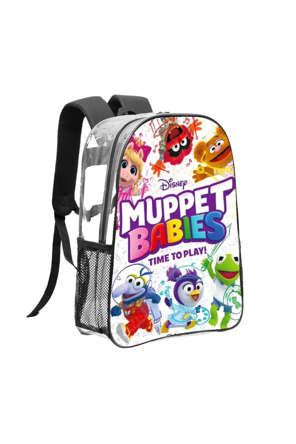 muppet babies Pattern Transparent Backpack Lightweight And fashionable Showcasing Personality And Leading The Trend