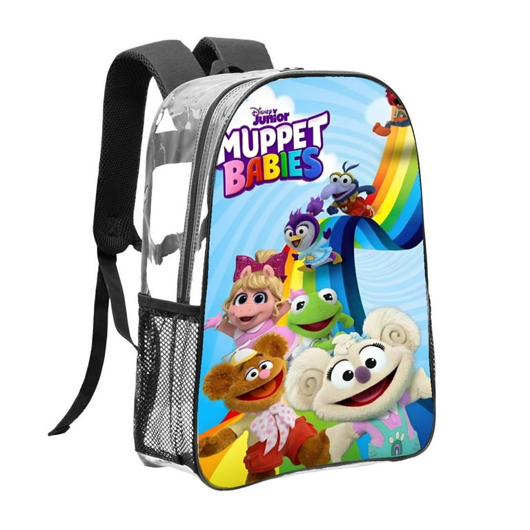 muppet babies Pattern Transparent Backpack Lightweight And