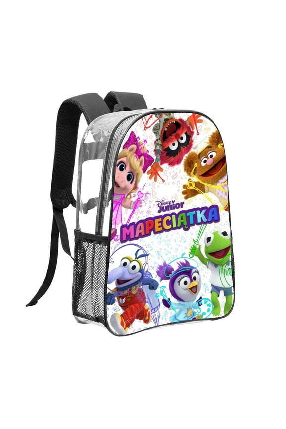 muppet babies Pattern Transparent Backpack Lightweight And fashionable Showcasing Personality And Leading The Trend