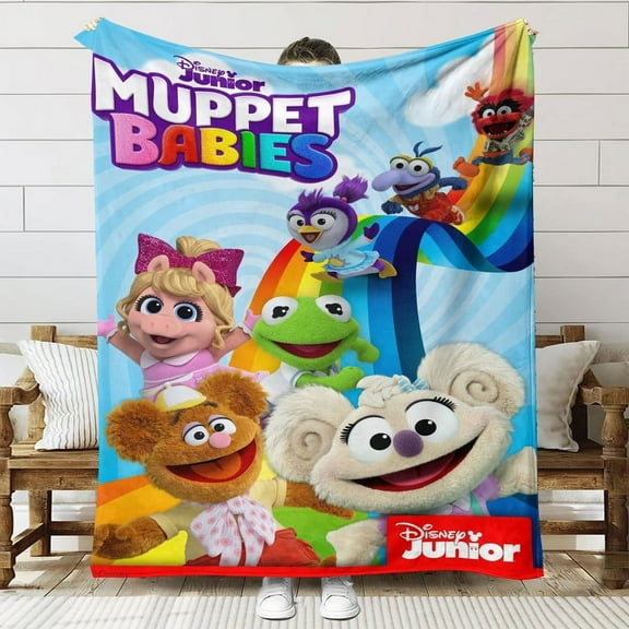 muppet babies Throw Blanket Gifts for Fans Lover Girls Boys Women Present Hoodie Him Bed 60"x80"