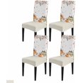 thumbnail image 1 of muroi Green Orange Fall Dining Room Chair Covers Set of 4, Stretch Kitchen Chair Cover Protector, Pumpkins Botanical Thanksgiving Chairslipcovers Removable Seat Cover for Party Banquet, 1 of 7