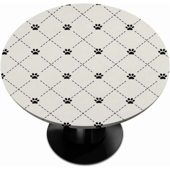 muroi Plant Cherry Style Round Elastic Tablecloth Outdoor Table Cloth Fitted Tables Cover for Picnic Patio Dining Party Indoor 36" - 42"