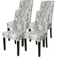 thumbnail image 1 of muroi Printed Dining Room Chair Covers Set of 4, Stretch Kitchen Chair Covers Washable Parsons Chair Slipcover Removable Dining Chair Protectors for Hotel,Ceremony(Floral Pattern4), 1 of 7