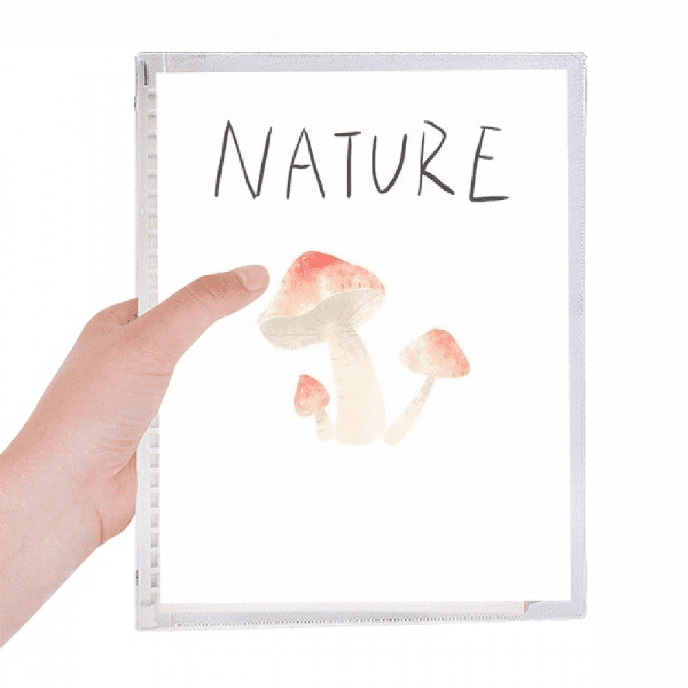 mushroom island painting notebook loose diary refillable journal statiry