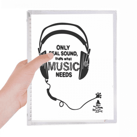 music earph song sound words notebook loose diary refillable journal statiry