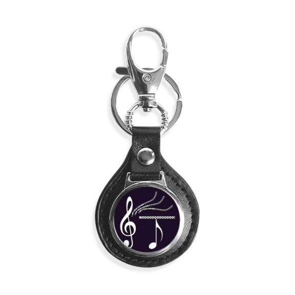 music melody sing art deco fashion key link chain keyholder finder hook metal