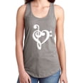 thumbnail image 1 of music note heart Racerback Tank, 1 of 2