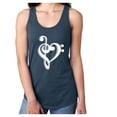 thumbnail image 1 of music note heart Racerback Tank, 1 of 2