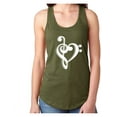thumbnail image 1 of music note heart Racerback Tank, 1 of 3