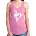 thumbnail image 1 of music note heart Racerback Tank, 1 of 3