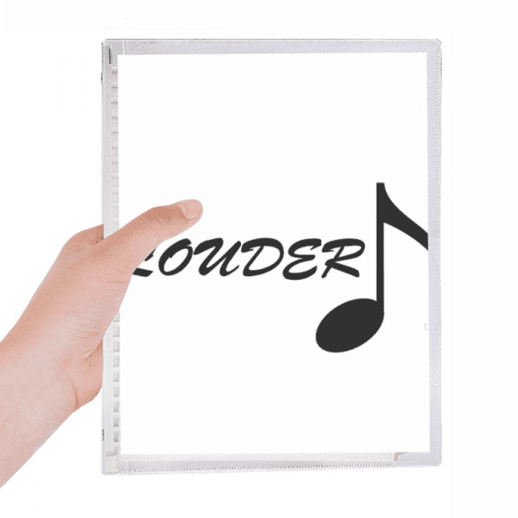 music sound enthusiasm notebook loose diary refillable journal statiry