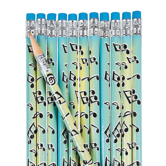 musical notes pencils