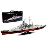 muuchuuBismarck Battleship Building Set for Adults, 1300 Warship Model Building Kit, Realistic WW2 German Military Battleship Building Toy, Perfect Boys Girls Gifts & Collector Display 2686 PCS