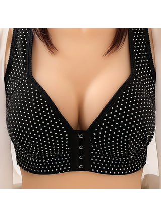 Mlqidk Women's Plus Size Front Closure Wireless Bra Full Cup Lift Bras for  Women No Underwire Shaping Wire Free Everyday Bra