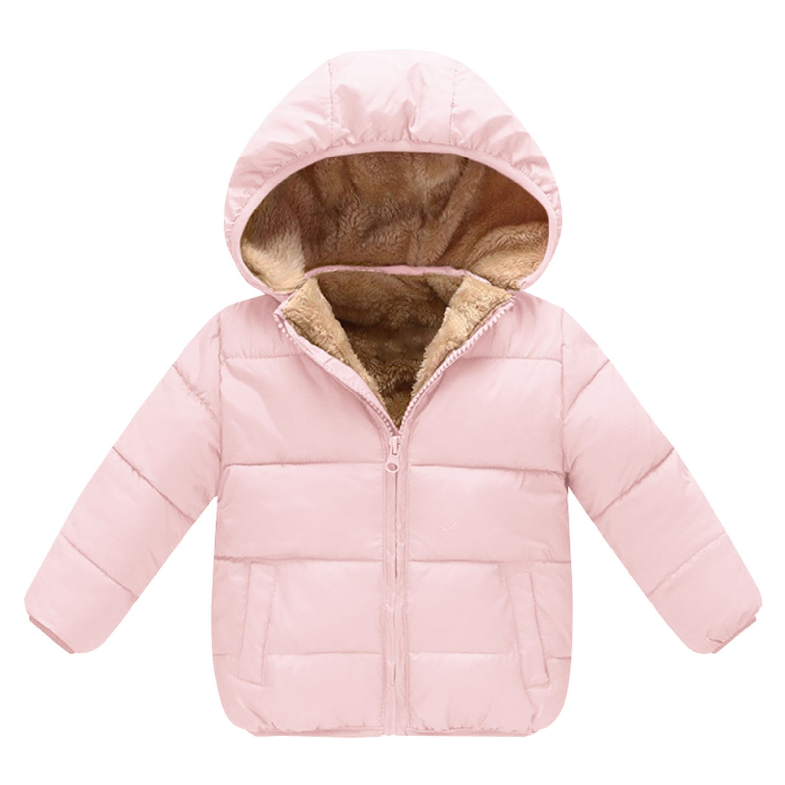 mveomtd Autumn Winter Preschool Girls Boys Long Sleeve Hooded Removable Hat Down Filled Jacket 2 7 Years Old Lined Coat Girls Girls Mint Winter Jacket Walmart