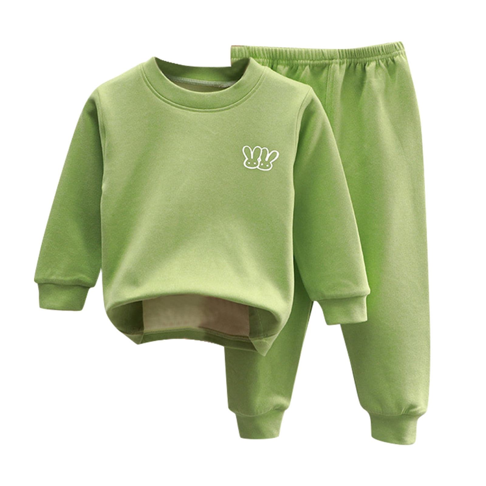 mveomtd Child Toddler Kids Boys Girls Long Sleeve Cartoon Tops Pj’s Pants Trousers Sleepwear