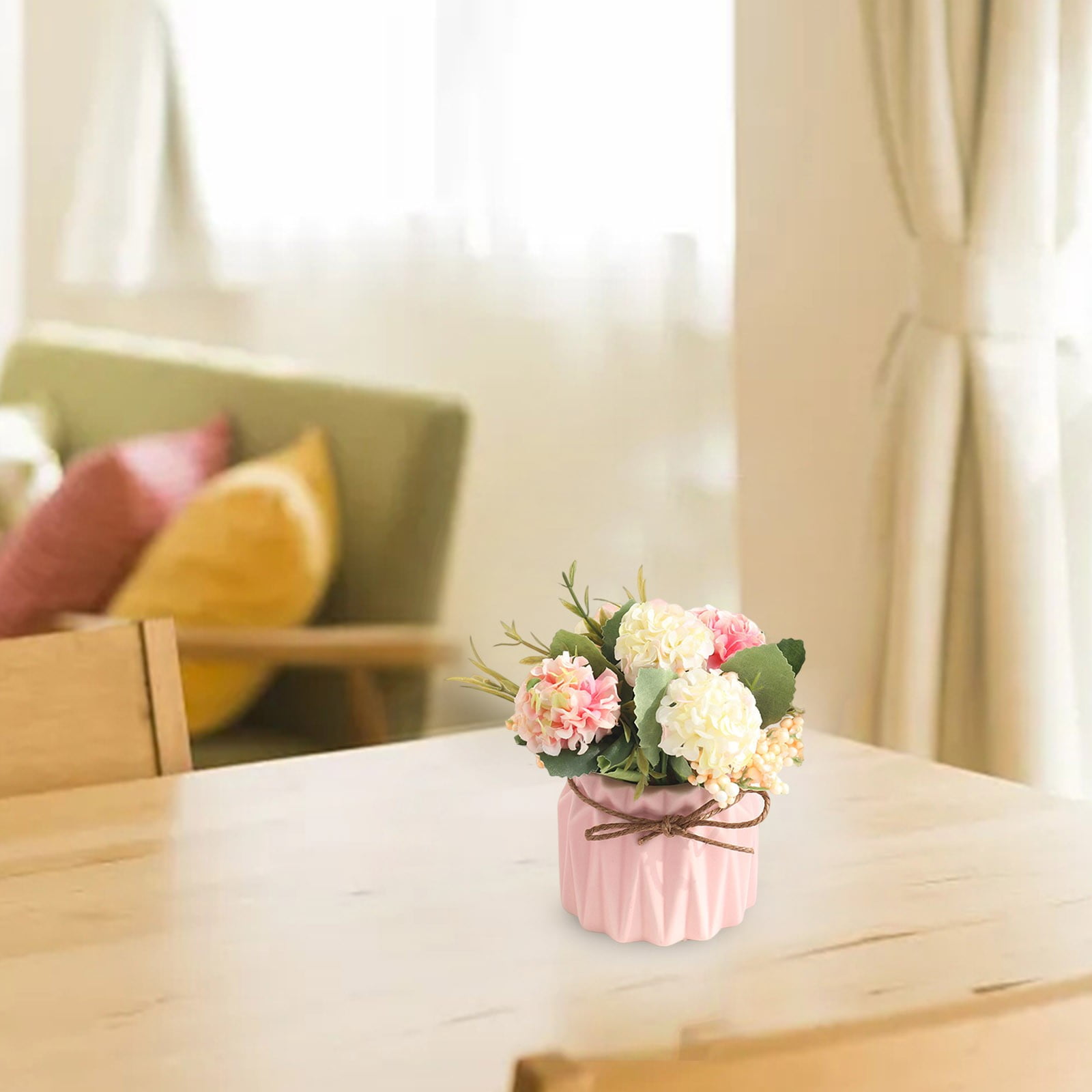 mveomtd Decor Artificial Green Potted Ornament For Living Room Dining