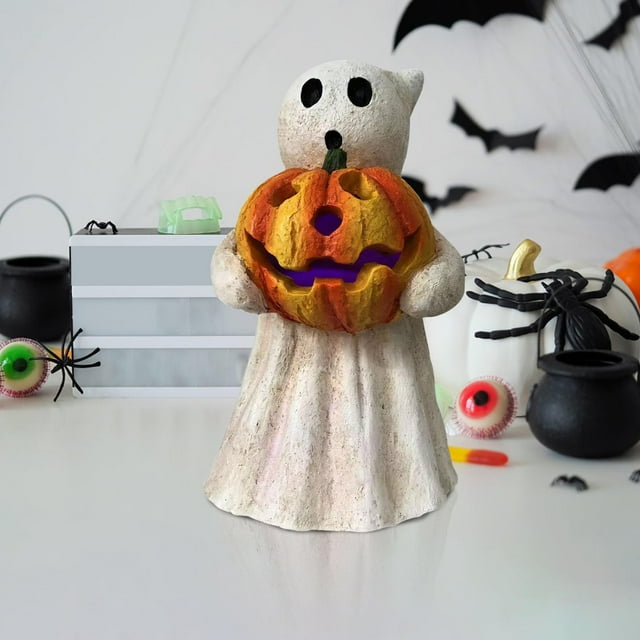mveomtd Halloween Pumpkin Figurines Novelty 2024 Halloween Decorations
