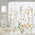 thumbnail image 1 of mvhsuoem Yellow-1 Collection Rustic Autumn Chic Cosmos Polyester Shower Curtain, 72" x 72", 1 of 1