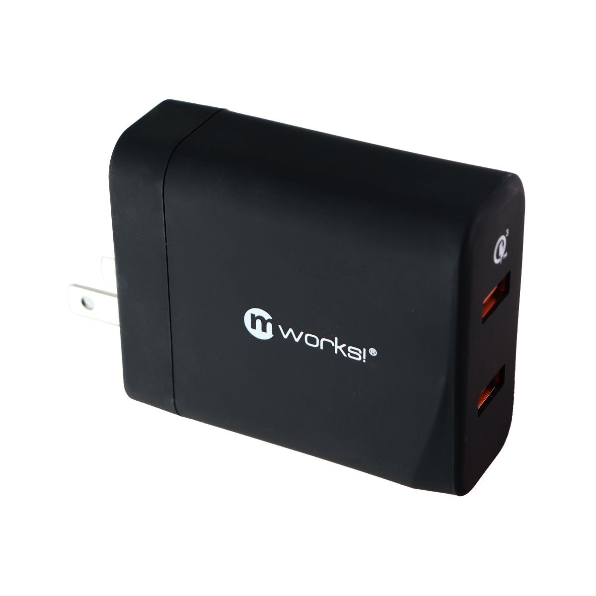 mworks! mPOWER! Dual Port USB Wall Charger (Adaptive Output) Black