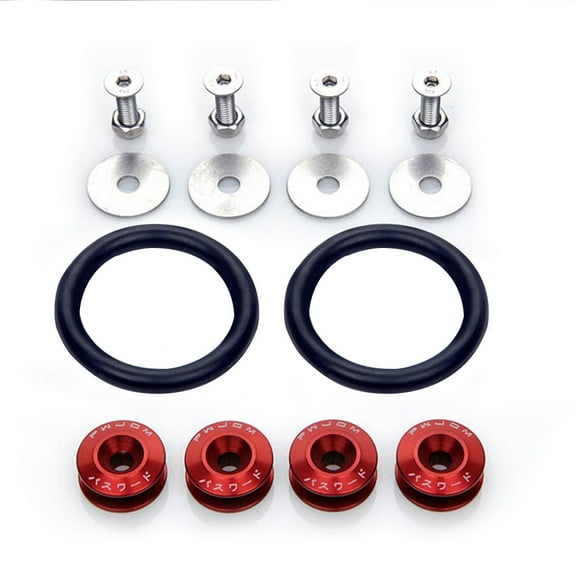 mwptoo 1 Set Durable Quick Release JDM Fasteners Kit for Car Bumpers Trunk Fender Lids