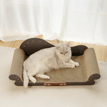 mwptoo Large Cat Scratcher Bed,Cat Scratching Board Cat Couch Scratcher Cardboard, Durable Scratch Lounge Cat Bed, Long Lasting Scartching Pads for Indoor Cats