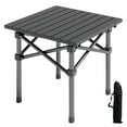 mwptoo Outdoor Folding Table Heavy Duty Carbon Steel Height Adjustable