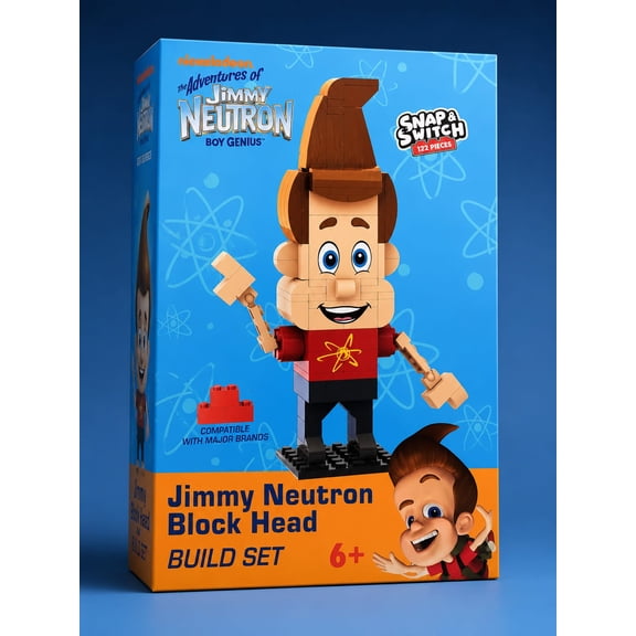 my Neutron Block Head Build Set, 122 Pieces, Ages 6+