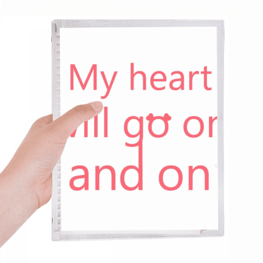 my heart will go on notebook loose diary refillable journal statiry