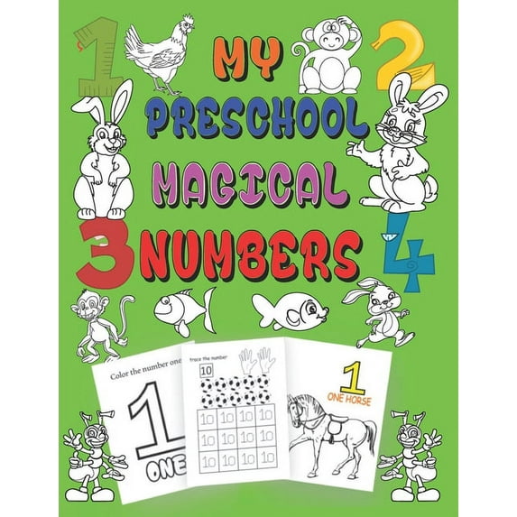 my preschool magical numbers : kindergarten guide to learn numbers through number coloring l animal coloring and number tracing (Paperback)