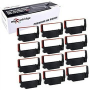 myCartridge ERC30 ERC-30 ERC 30 34 38 B/R Compatible Ribbon Cartridge for use in ERC38 NK506 (Black Red, 12-Pack)