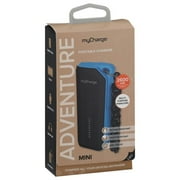 myCharge Adventure Plus Portable Charger 15000mAh Rugged External Battery Pack w/ Built-in Carabiner, Gray