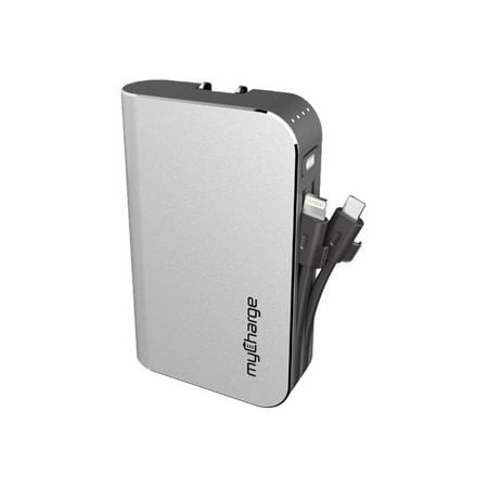myCharge - HUBXTRA 4400 mAh Portable Charger for Most Lightning-Equipped Apple® Devices - Gray