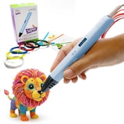 myFirst 3D Pen Artist Blue 3D Pen Starter Kit with 6 Colours Filaments, Design Template, Arts & Craft for 12 Years Old & Above