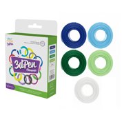 myFirst 3dPen Make PLA Filaments - Cold Color 5-Pack, 5 Colors, 1.75mm Diameter